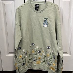 Our Universe My Neighbor Totoro Forest Spirits Embroidered Crewneck